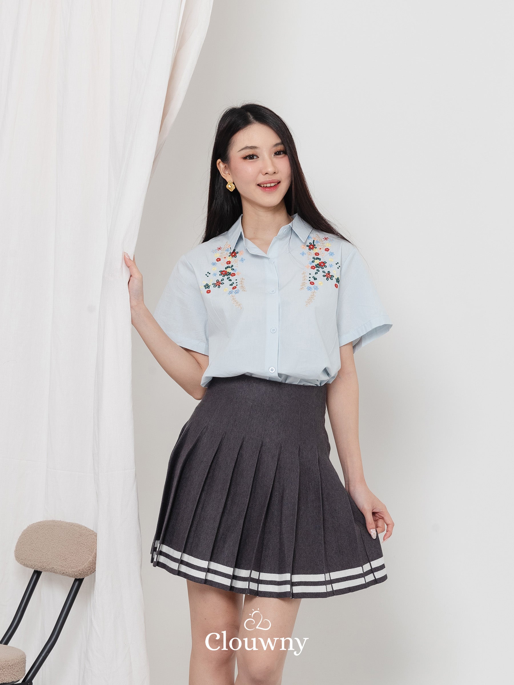 Patra Cotton Shirt - Blue